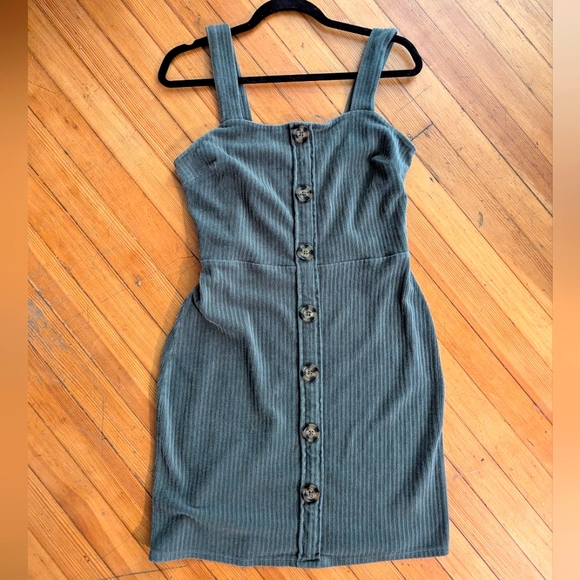 Dresses & Skirts - Green Corduroy Dress